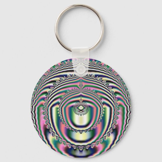Fractal 10, nyckelkedja nyckelring (Framsida)
