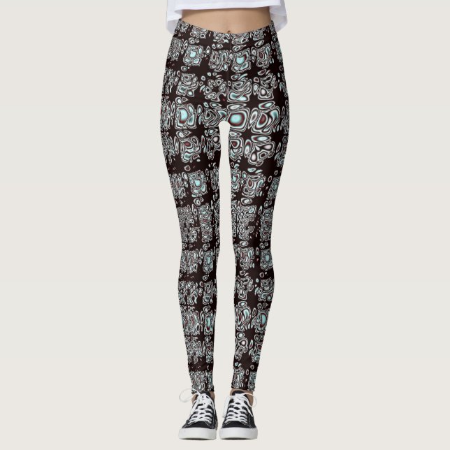 Fractal 11 skinn leggings (Framsida)