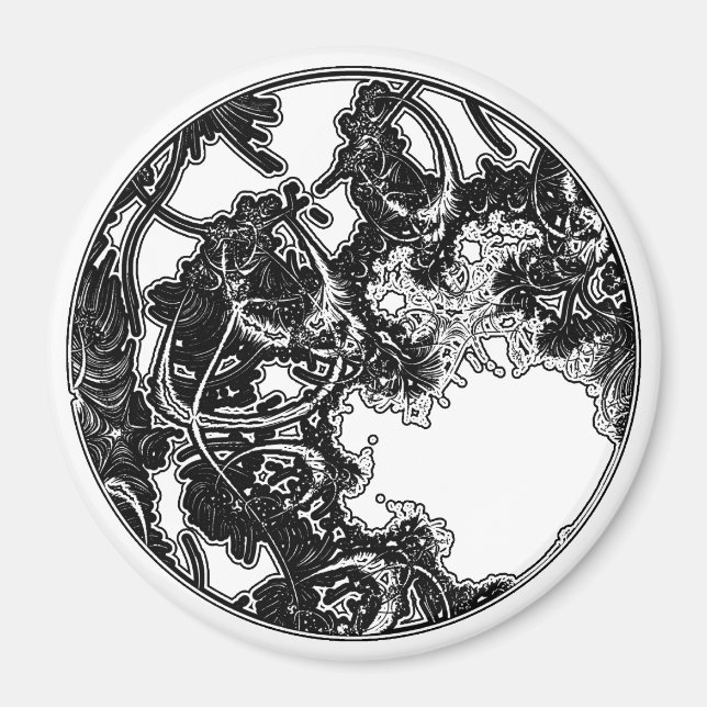 Fractal 1 ver. 2 magnet (Framsidan)