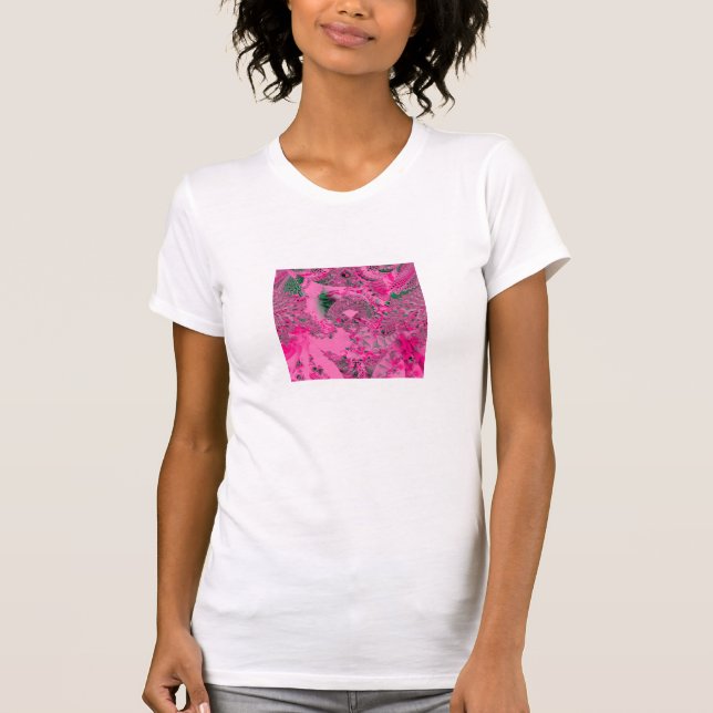 Fractal 35, Dam Avslappnad Scoop T-shirt (Framsida)
