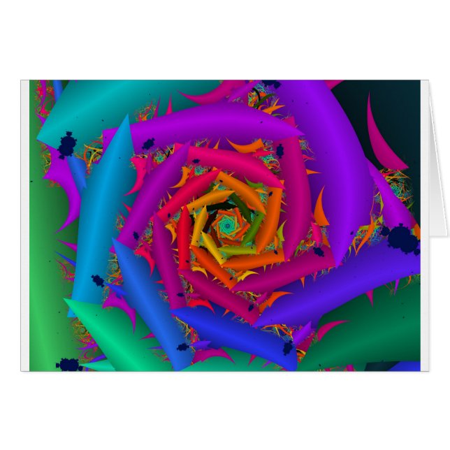 Fractal 401-C Hälsningskort (Framsidan Horizontal)