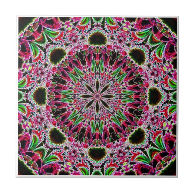 Fractal 42 Sida Kakelplatta (Framsidan)