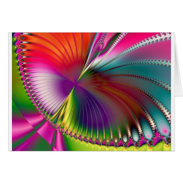 Fractal 434 hälsningskort (Framsidan Horizontal)