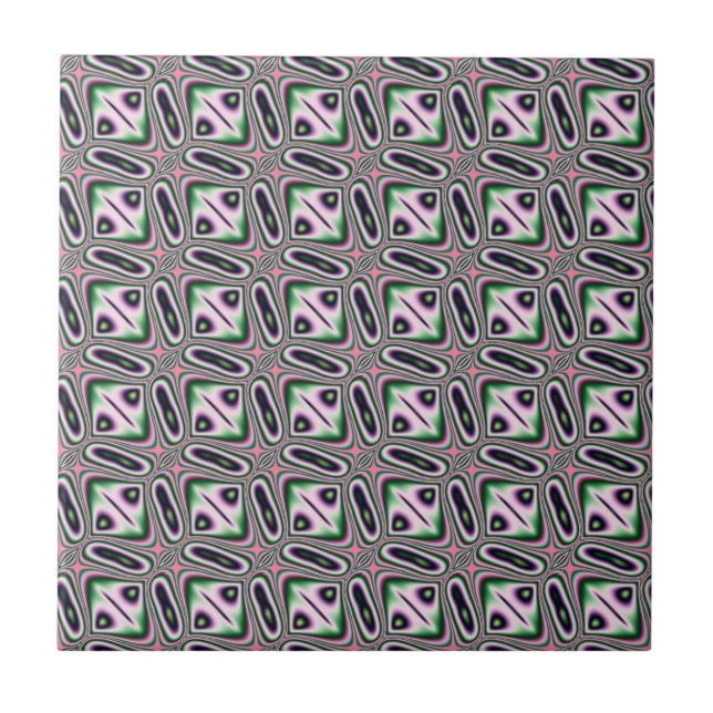 Fractal 9-panel kakelplatta (Framsidan)