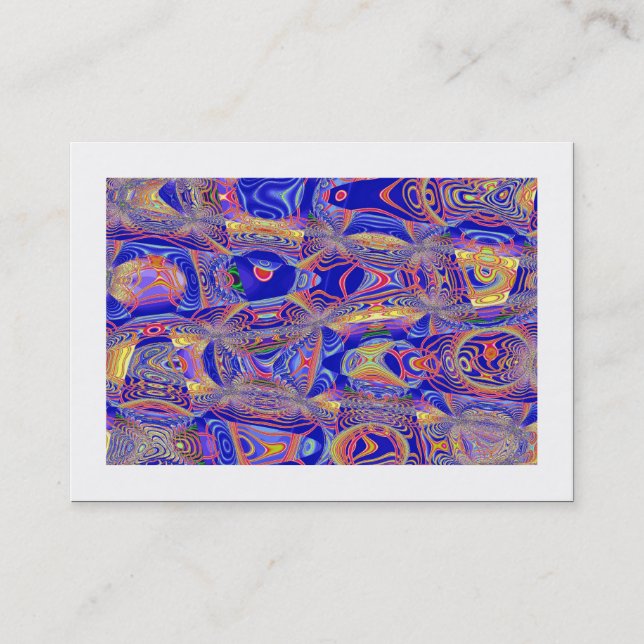 Fractal Abstrakt 061012a (lånad) Visitkort (Framsida)