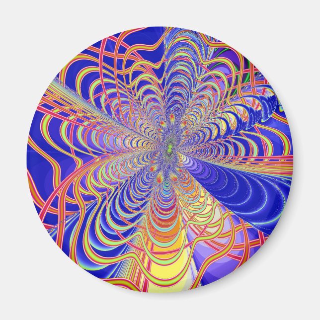 Fractal Abstrakt 061012a Magnet (Framsidan)