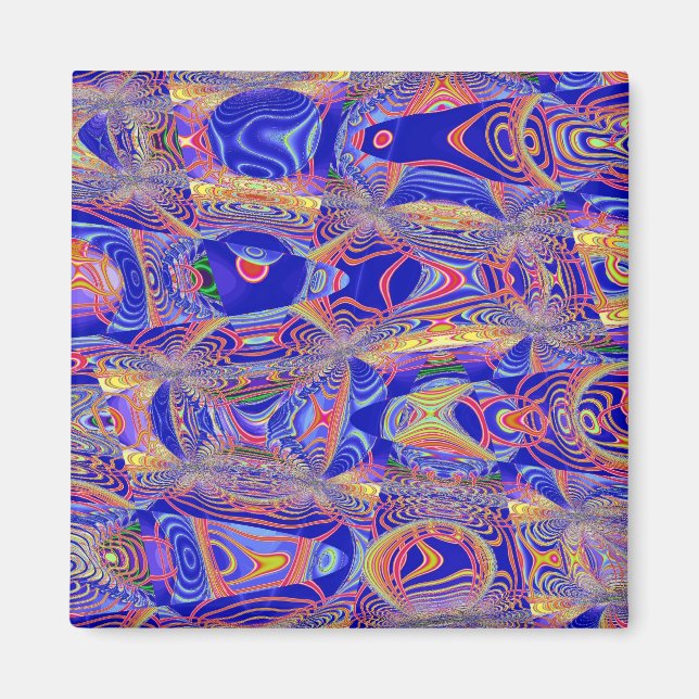 Fractal Abstrakt 061012a Magnet (Framsidan)