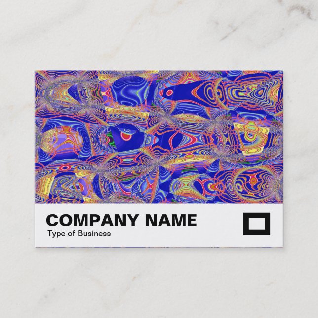 Fractal Abstrakt 061012a Visitkort (Framsida)