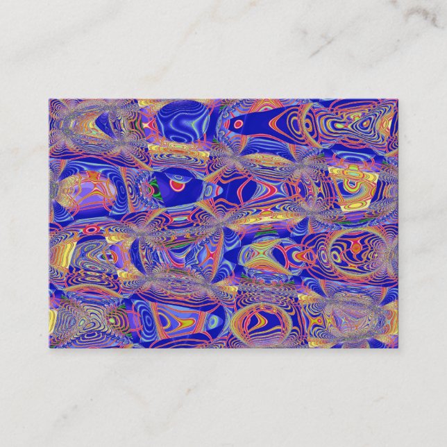 Fractal Abstrakt 061012a Visitkort (Framsida)