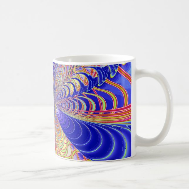 Fractal Abstrakt 061012d Kaffemugg (Höger)