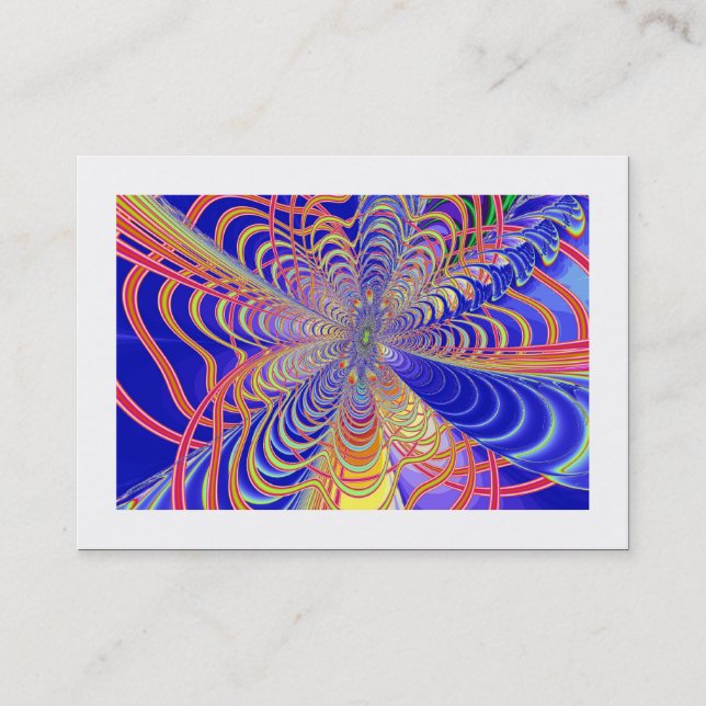 Fractal Abstrakt 061012d (lånad) Visitkort (Framsida)