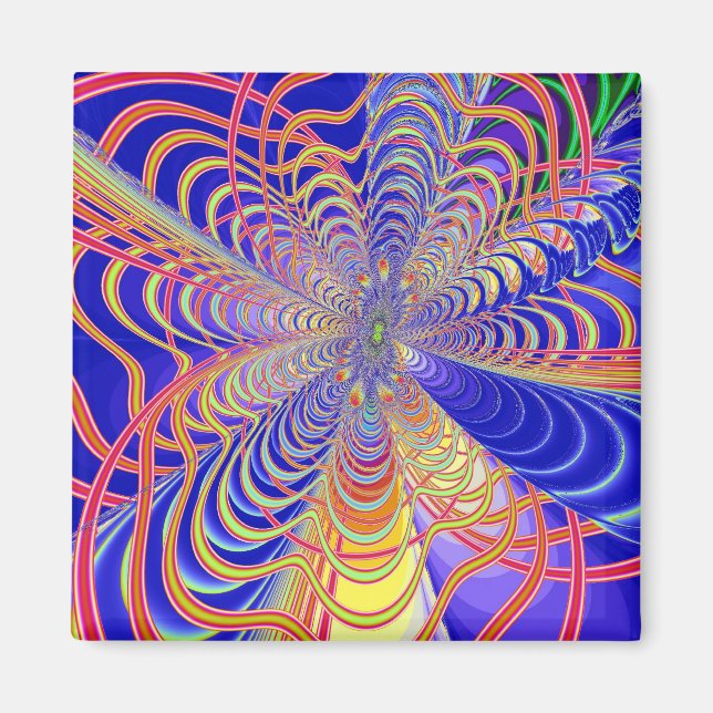 Fractal Abstrakt 061012d Magnet (Framsidan)