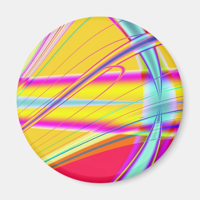 Fractal Abstrakt 061012e Magnet (Framsidan)