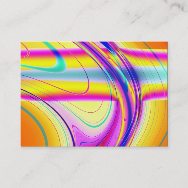 Fractal Abstrakt 061012f Visitkort (Framsida)