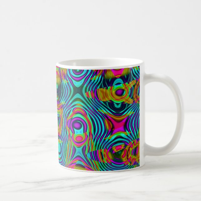 Fractal Abstrakt 191111a Kaffemugg (Höger)