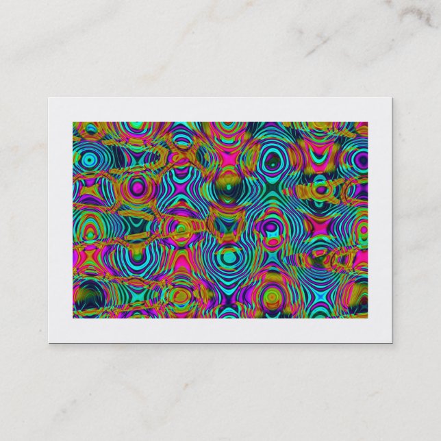 Fractal Abstrakt 191111a (lånad) Visitkort (Framsida)