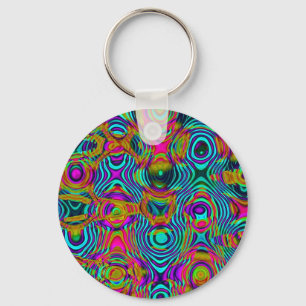 Fractal Abstrakt 191111a Nyckelring