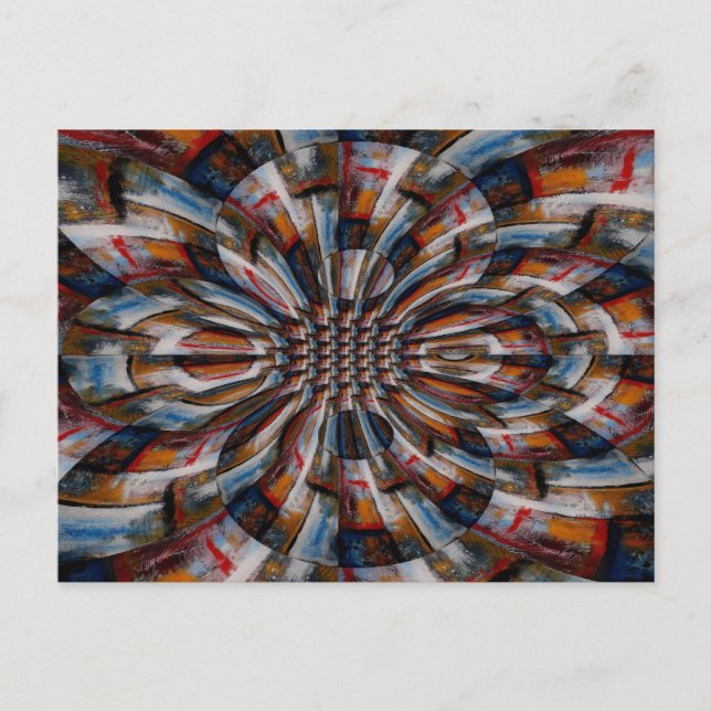 Fractal Abstrakt Digital Art Vykort (Framsida)