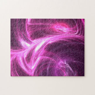 Fractal Abstrakt Twisted Swirls Lila-Rosa Pussel