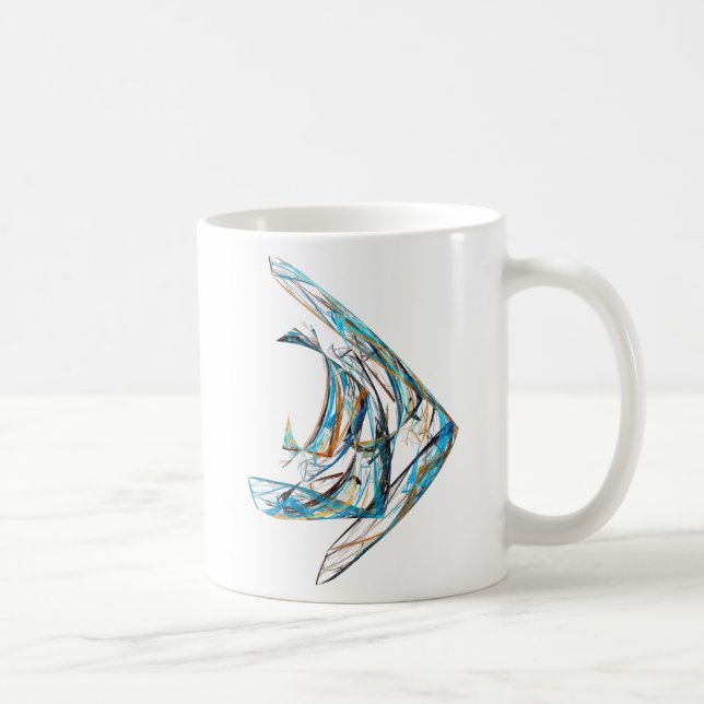 Fractal - Angelfish Kaffemugg (Höger)