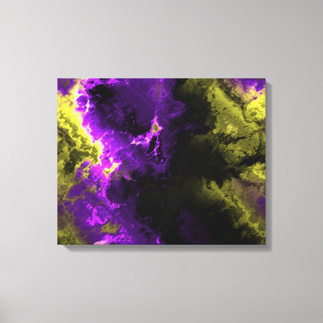 Fractal Art 1-4, omformad arbetsyta Canvastryck (Framsida)