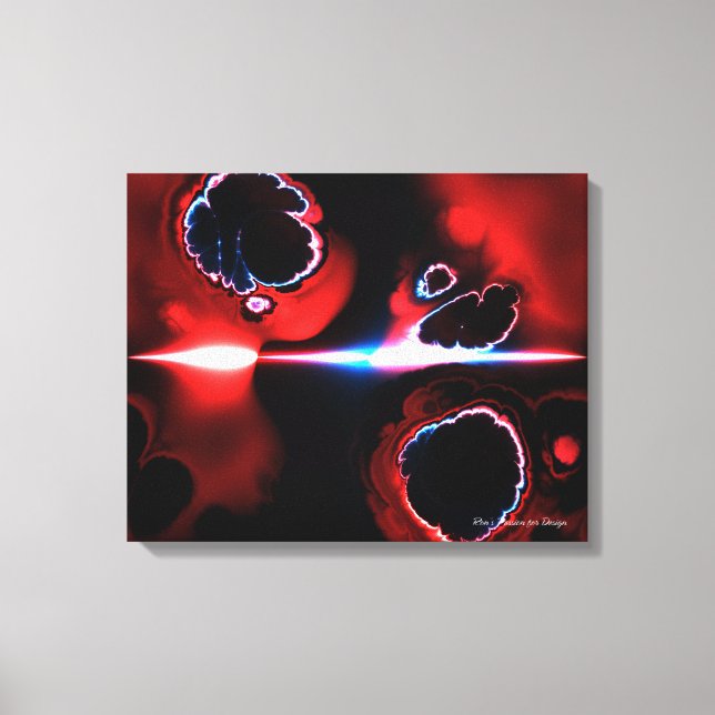 Fractal Art 1-7, omformad arbetsyta Canvastryck (Framsida)