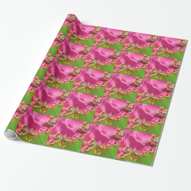 Fractal art. 20 Papper figursättning Presentpapper (Utrullad)