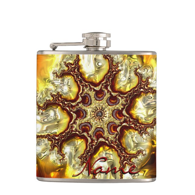 Fractal Art 34 Inkapslad kolv Fickplunta (Framsidan)