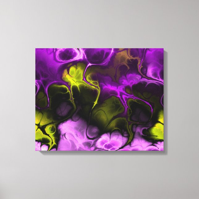 Fractal Art 3-4, omformad arbetsyta Canvastryck (Framsida)