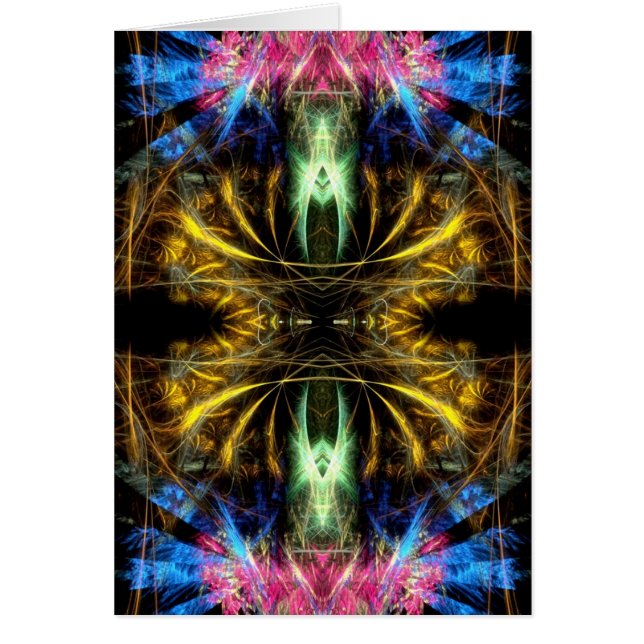 Fractal ART #85 Hälsningskort (Framsidan)