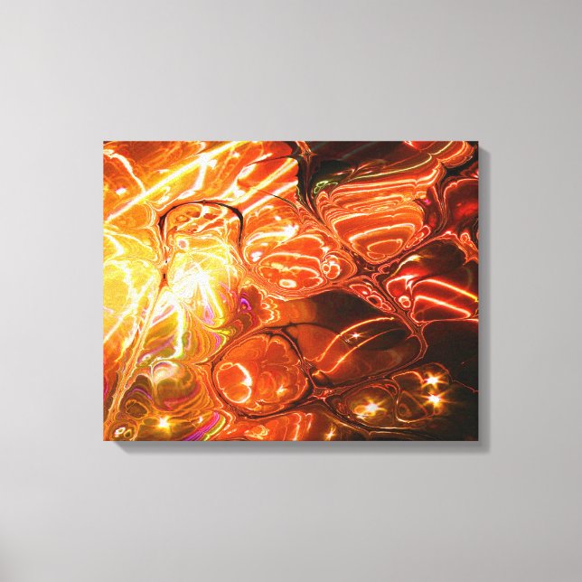 Fractal Art C, omformad arbetsyta Canvastryck (Framsida)