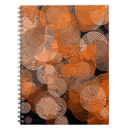 Fractal Art Geometric Circles Swirl Mandala Anteckningsbok