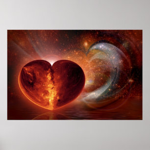 Fractal ART - Hett Kärlek Universe Poster