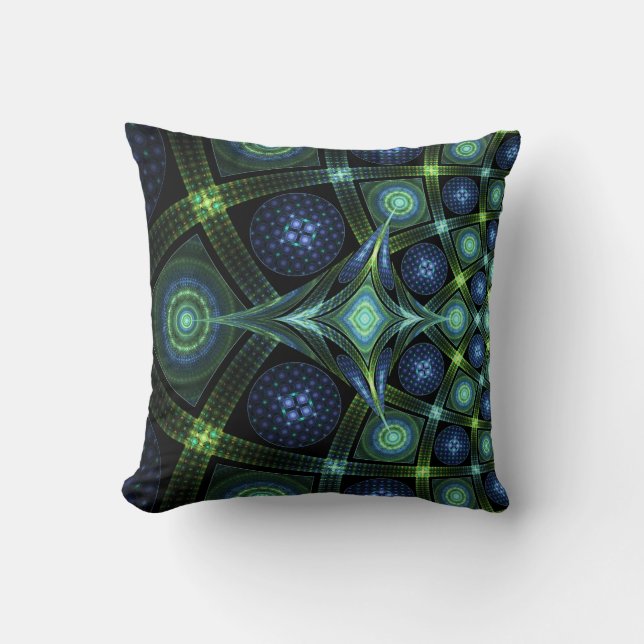 Fractal Art Mandala Universe Dekorativ kudde (Framsida)