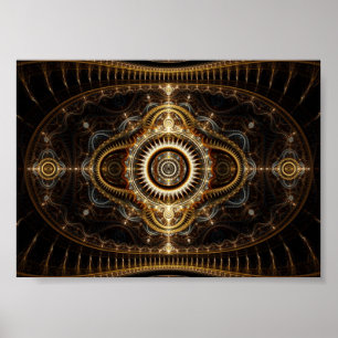 Fractal Art Poster: All Seeing Öga Poster