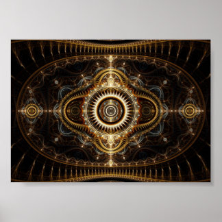 Fractal Art Poster: All Seeing Öga Poster