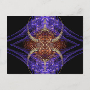FRACTAL ART SERIE #1-vykort Vykort