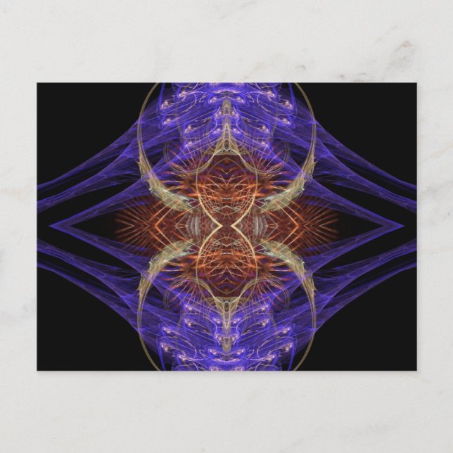 FRACTAL ART SERIE #1-vykort Vykort (Framsida)