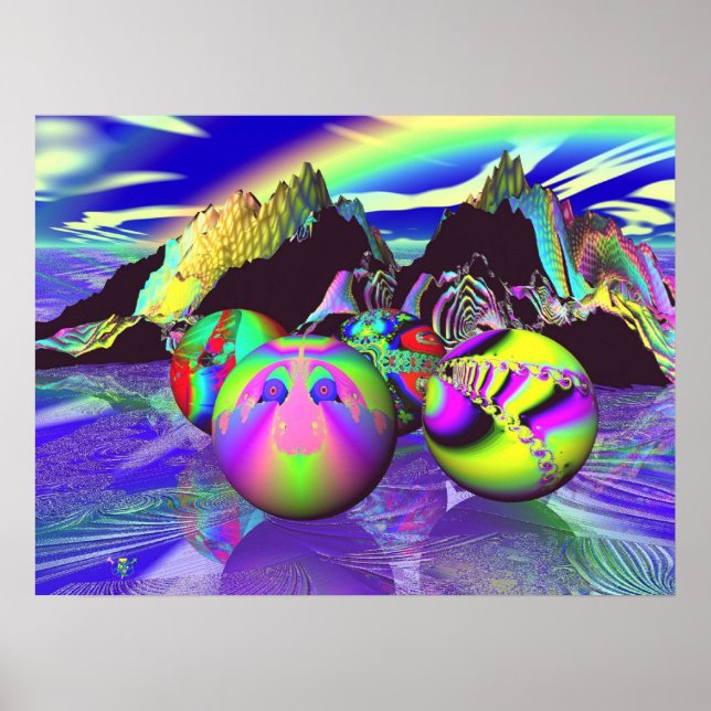 Fractal Billards Poster (Framsidan)