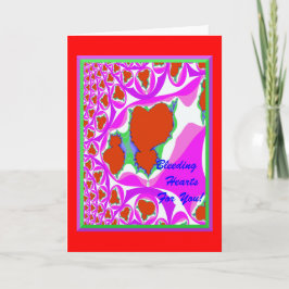 Fractal Bleeding Heareting Card Kort