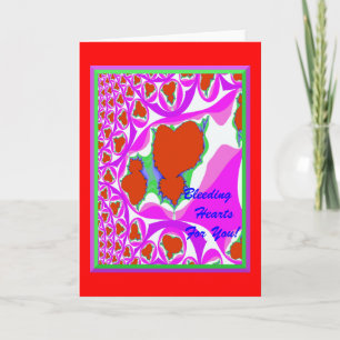 Fractal Bleeding Heareting Card Kort