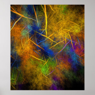Fractal Blixt (Storm Flame) Poster
