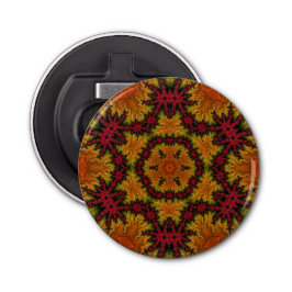 Fractal Bloom in Autumn Hues Flaska Open er Flasköppnare