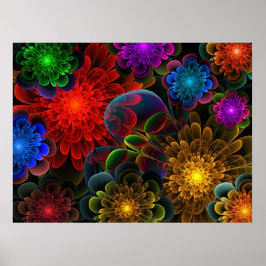 Fractal Bouquet Poster