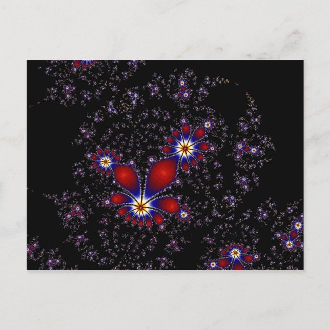 Fractal Burst Vykort (Framsida)