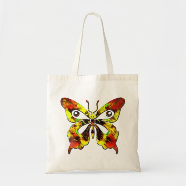 Fractal Butterfly Art 1 Bag Tygkasse (Framsidan)