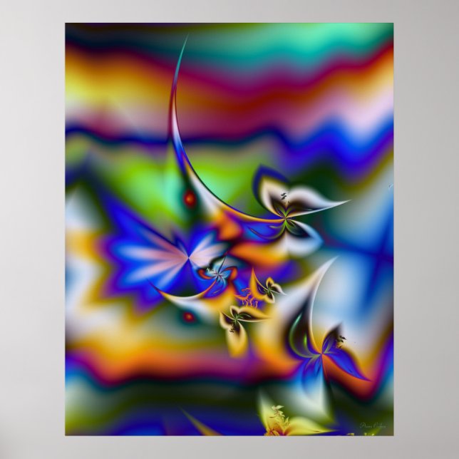 Fractal Butterfly Fantasy Poster (Framsidan)