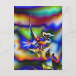 Fractal Butterfly Fantasy Vykort