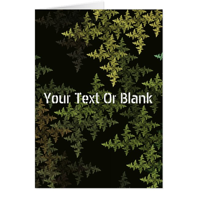 Fractal Camouflage Hälsningskort (Framsidan)