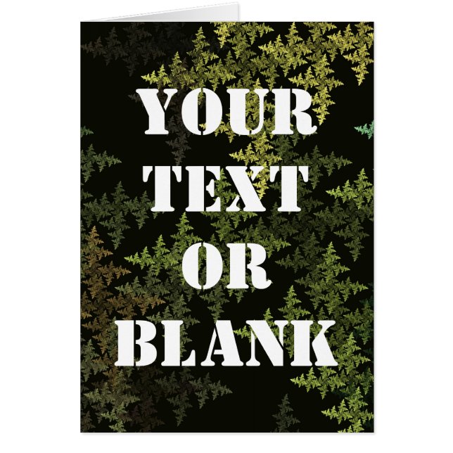 Fractal Camouflage Hälsningskort (Framsidan)